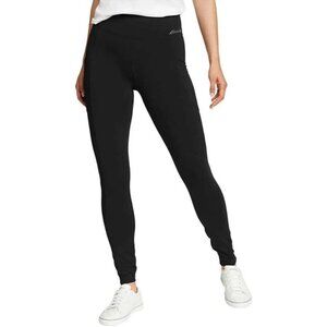 NWOT Eddie Bauer Women's S High-Waisted Black Leggings  Side zip Pocket